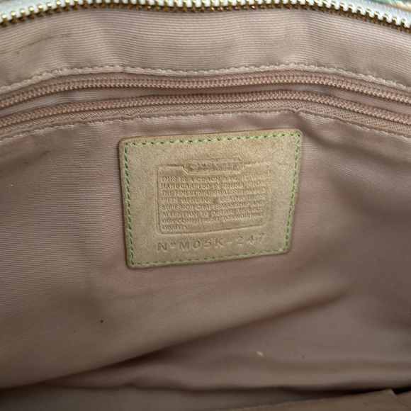 Coach Pastel Hampton Signature Scribble Shoulder Bag (Style No. 247) - Picture 9 of 9